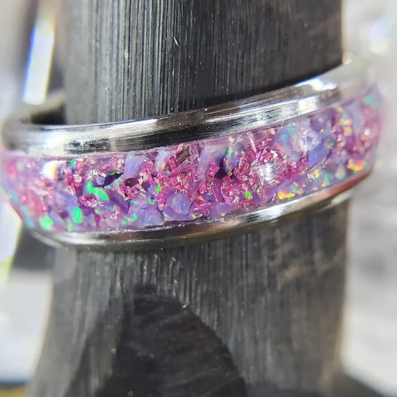 "French Garden" with Amethyst de France & Purple Opal - Picture 4 of 9